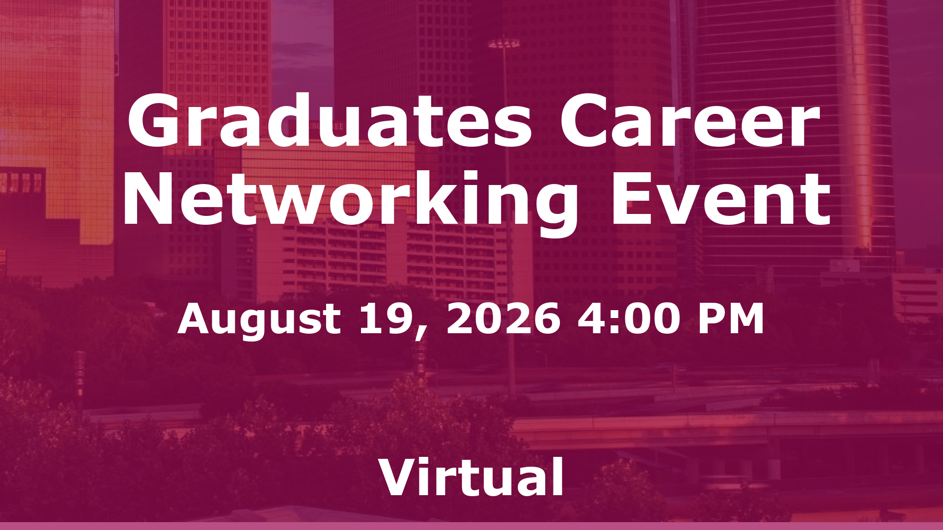 Graduates Career Networking Event event image